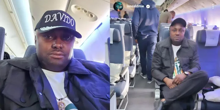 "Seat na seat" - Isreal DMW declares as he flew to the United Kingdom in ₦3 million economy class