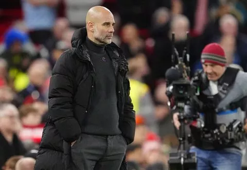 Pep Guardiola furstrated at loss -- Imago