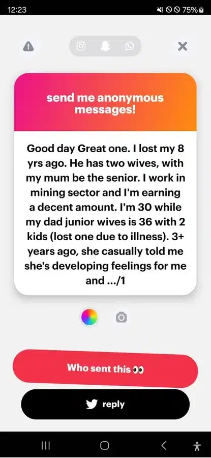 Man seeks advice as 36-year-old father's wife confesses feelings, writes him a love letter