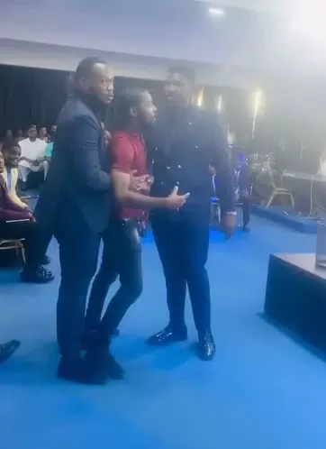 'I trained her in school for 7 years' - Drama as man disrupts a marriage proposal in church