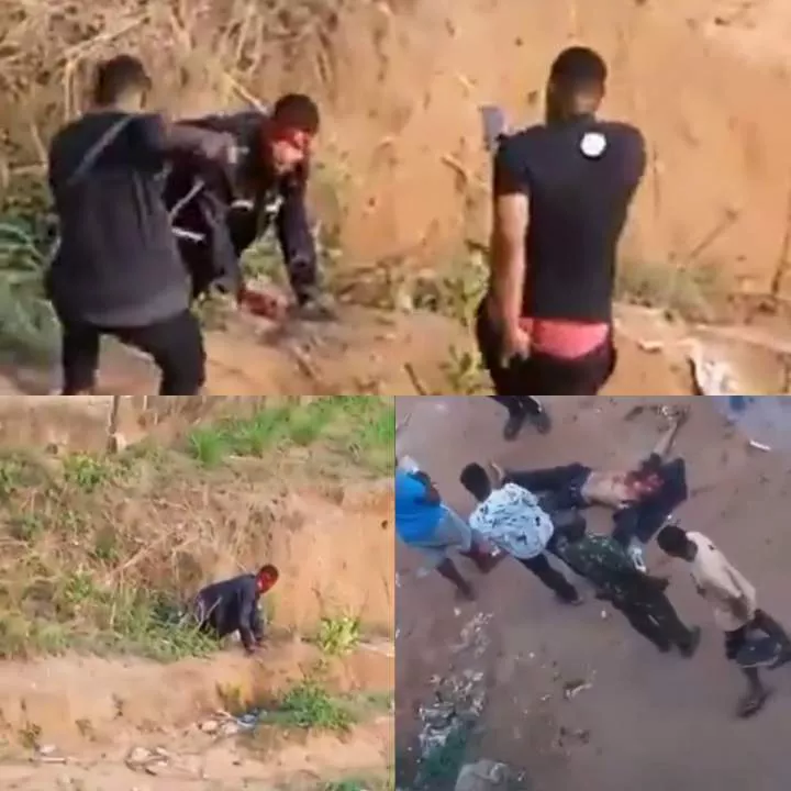 Final year ABSU student is chased down and shot dead by cultist in shocking attack caught on video