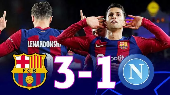 Barcelona 3 - 1 Napoli (Mar-12-2024) Champions League Highlights