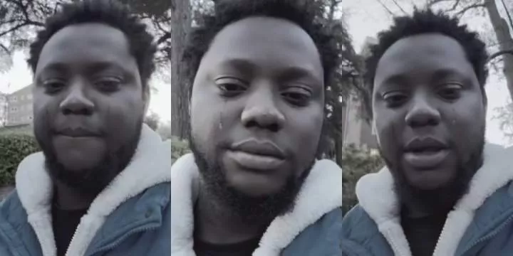 Abroad-based Nigerian sheds tears over failure to make it in UK (Video)