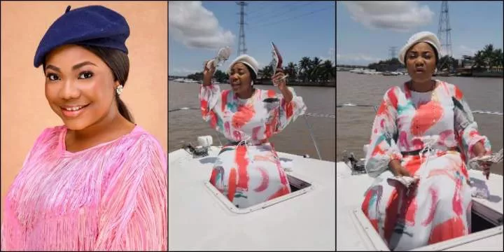 Mercy Chinwo spotted commuting on boat without lifejacket, video stirs uproar