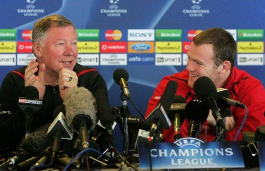 Sir Alex Ferguson and Wayne Rooney