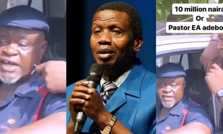 Nigerian man chooses ₦10 million over Pastor Adeboye's prayer, video goes viral