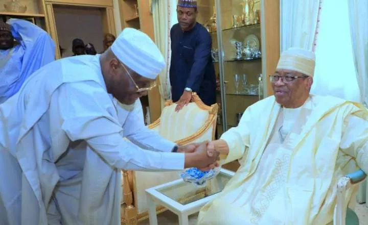 Atiku meets IBB, Abdulsalami Abubakar (Photos)