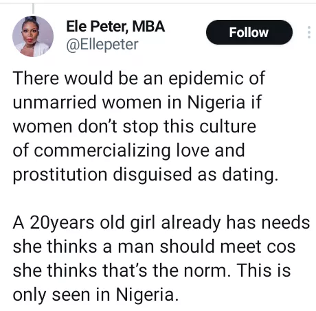 Nigerian men are marrying foreigners because Nigerian women monetize love - Lady says