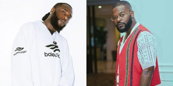Burna Boy hands over title of 'African Giant' to Falz