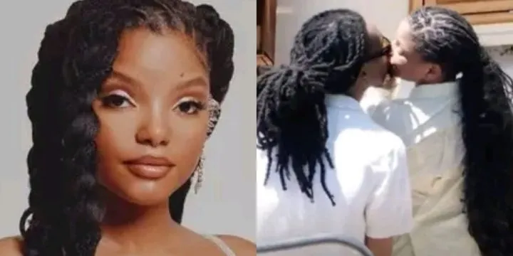 Halle Bailey spotted with mystery man on vacation