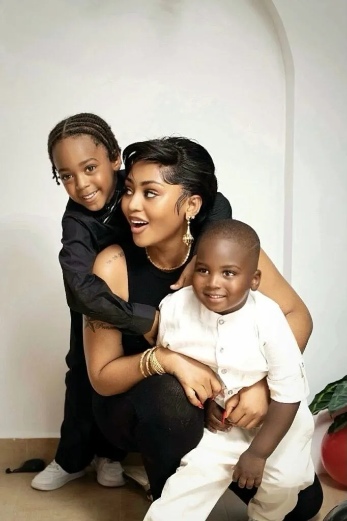 Regina Daniels celebrates sons' 5th and 3rd birthdays with heartwarming message