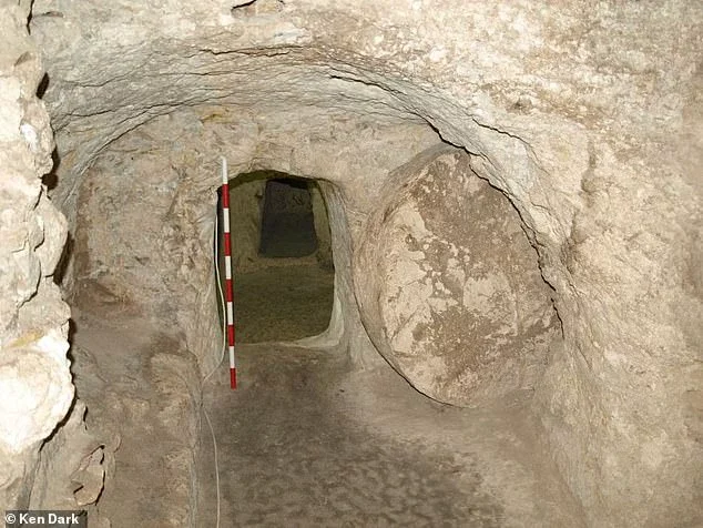 Recent archaeological excavations have found that Nazareth may have been home to 1,000 people in Jesus' time. These digs also found evidence of intense religious conservatism and anti-Roman revolutionary activity. Pictured: a tomb near Nazareth dated to the time of Jesus' life