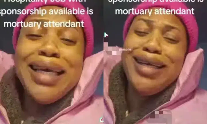 "After paying £18K for MSc in hospitality, the only job available is mortuary attendant" - Lady cries out