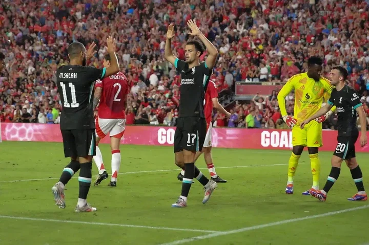 LIVERPOOL have beaten bitter rivals Manchester United 3-0 in a pre-season