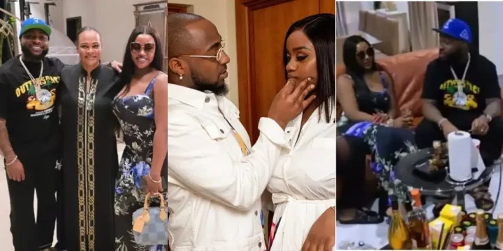 Davido and Chioma arrive Lagos for their wedding, link up with Chief Priest, others