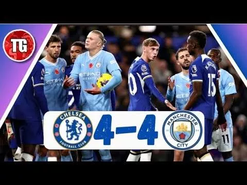 Chelsea 4 - 4 Manchester City (Nov-12-2023)  Premier League Highlights