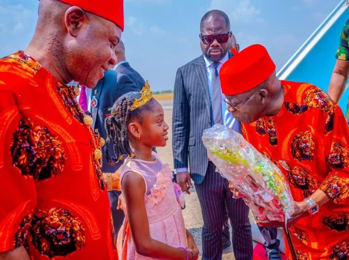 President Tinubu Storms Enugu, Dons Traditional Igbo Attire (Photos)