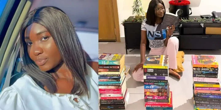 Lady celebrates reading 110 books in 2024