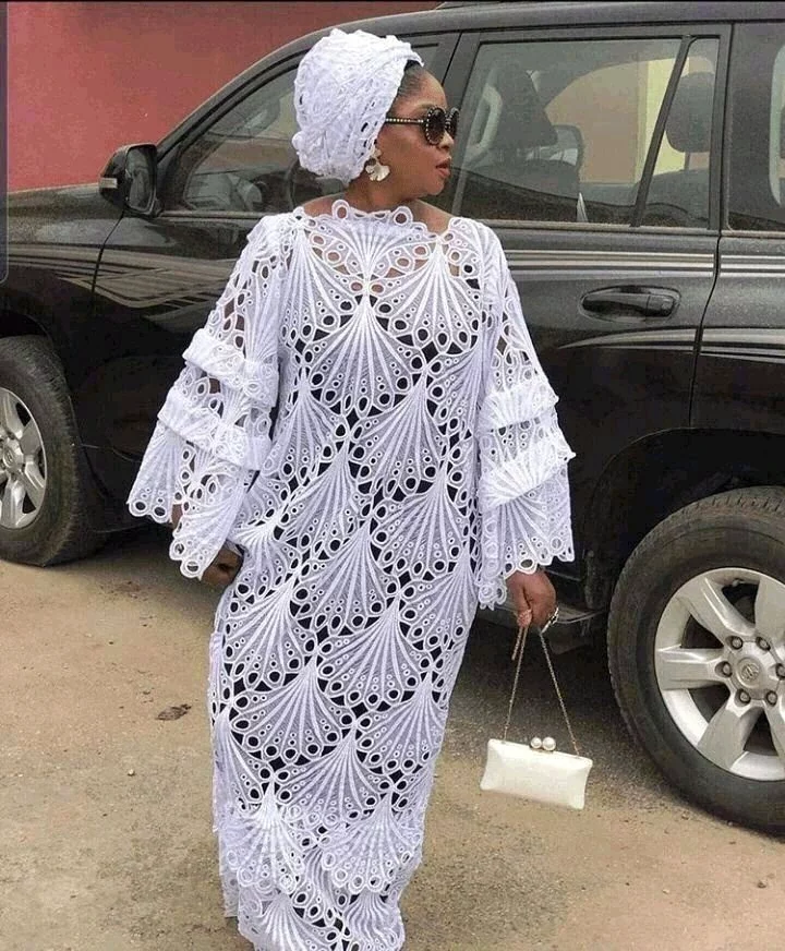 Fascinating Kaftan Styles Ladies Can Rock with Lace Fabric.