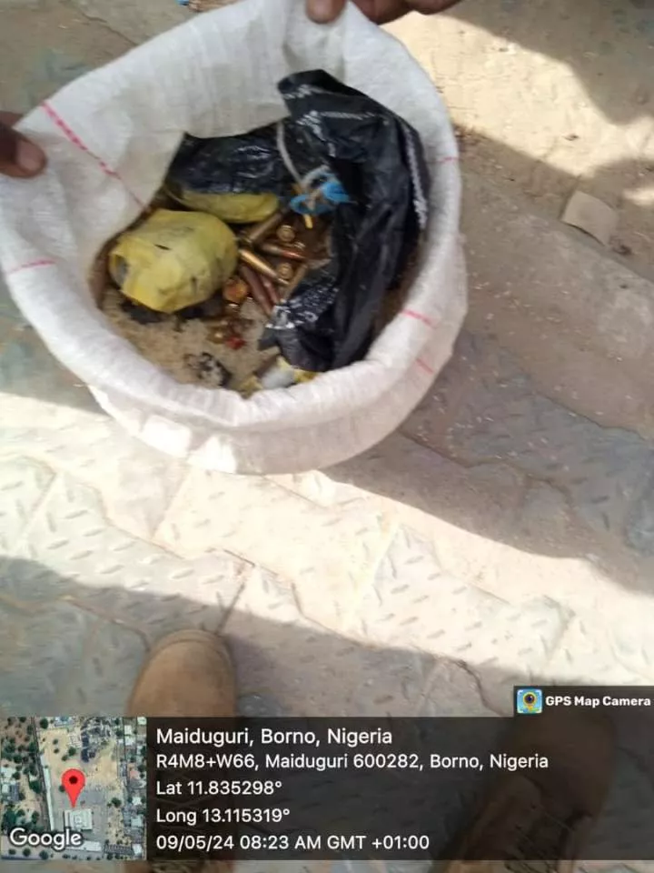 Nigerian Army arrests soldier found in possession of ammunition and explosives concealed inside bag of rice in Borno