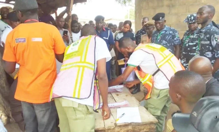 BREAKING: 'You're not leaving' - Voters hold INEC officials hostage in Jos