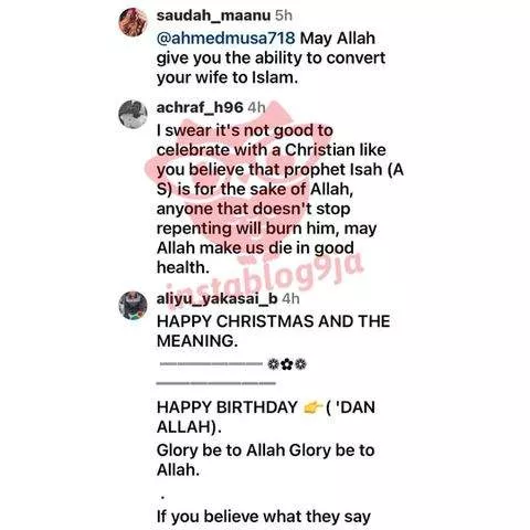 Comments on Ahmed Musa's Christmas Day post