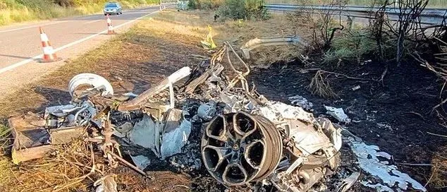 See What Remained of the Lamborghini That Killed Liverpool Star, Jota And His Brother