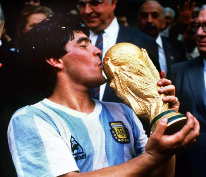 Diego Maradona is among the footballers that have been banned for doping