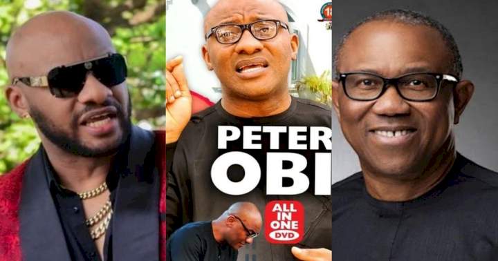 "That voice wasn't necessary" - Yul Edochie under fire as he acts as Peter Obi in new movie (Video)