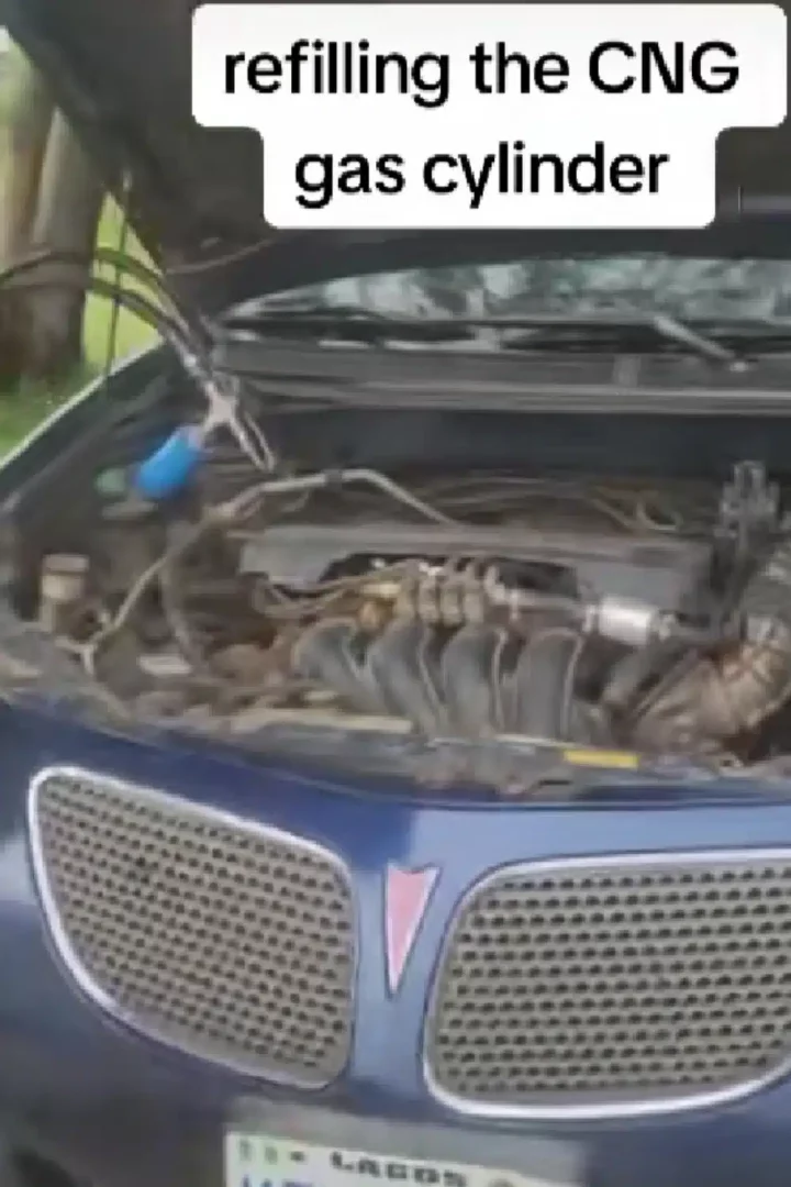 'Unbelievable savings' - Man converts car's petrol engine to gas, fills full tank for less than N2k (Video)