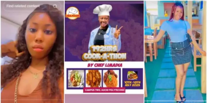"I need your support" - Another Nigerian chef, Limadia from Kogi, set to begin 192-hour cook-a-thon (Video)