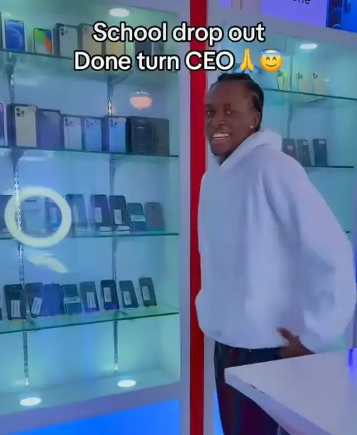 'Graduates now work for me' - School dropout celebrates becoming CEO (Video)