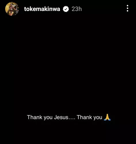 'The Lord has parted the Red Sea and broken the walls of Jericho' - Toke Makinwa writes as her sister announces her pregnancy after 6 years of marriage