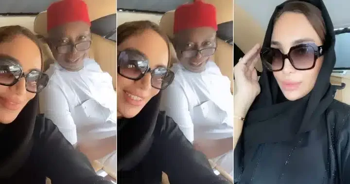 "Back to secure her throne" - Ned Nwoko's fifth woman Laila boos up with billionaire husband, video surprises many
