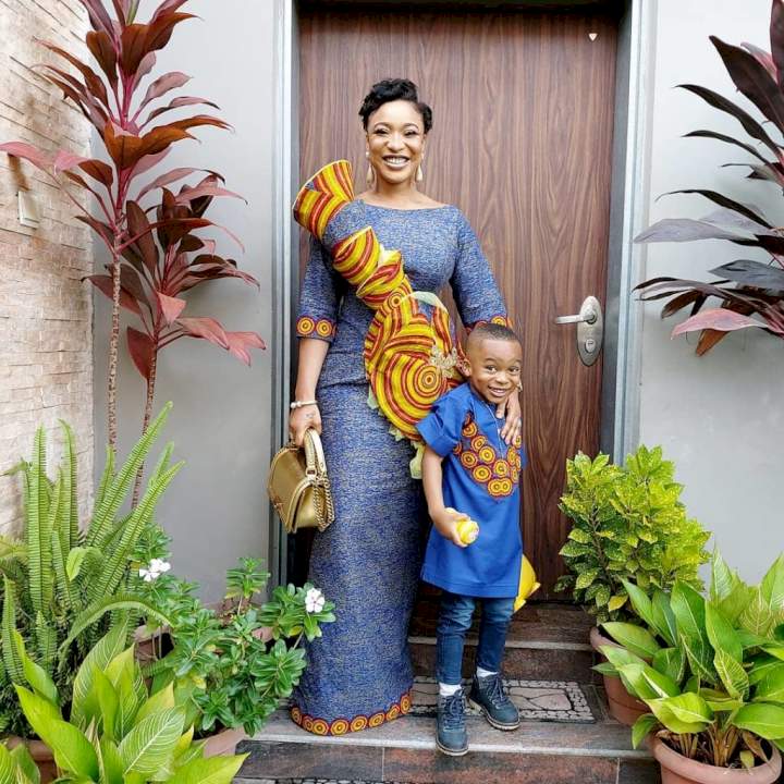 Tonto Dikeh laments as son destroys devices worth millions of naira (Video)