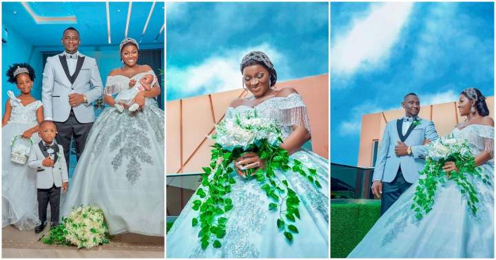 "8 years ago, I married my best friend" - Chacha Eke celebrates wedding anniversary with four babies