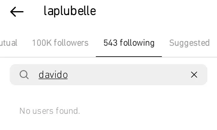 Davido unfollows second baby mama weeks after unfollowing Sophia Momodu