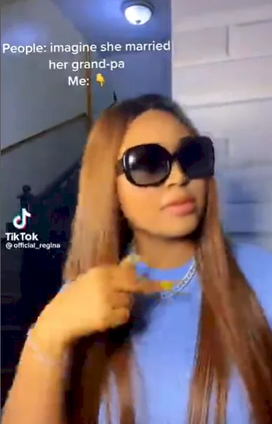 Regina Daniels has a message for those saying she married a grandpa (video)