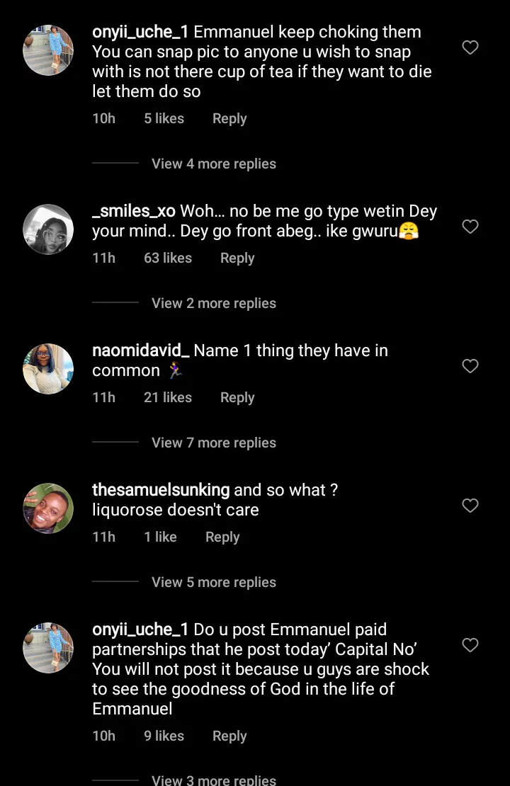 BBNaija stars, Tega Dominic, Emmanuel Umoh stir reactions over suggestive photo