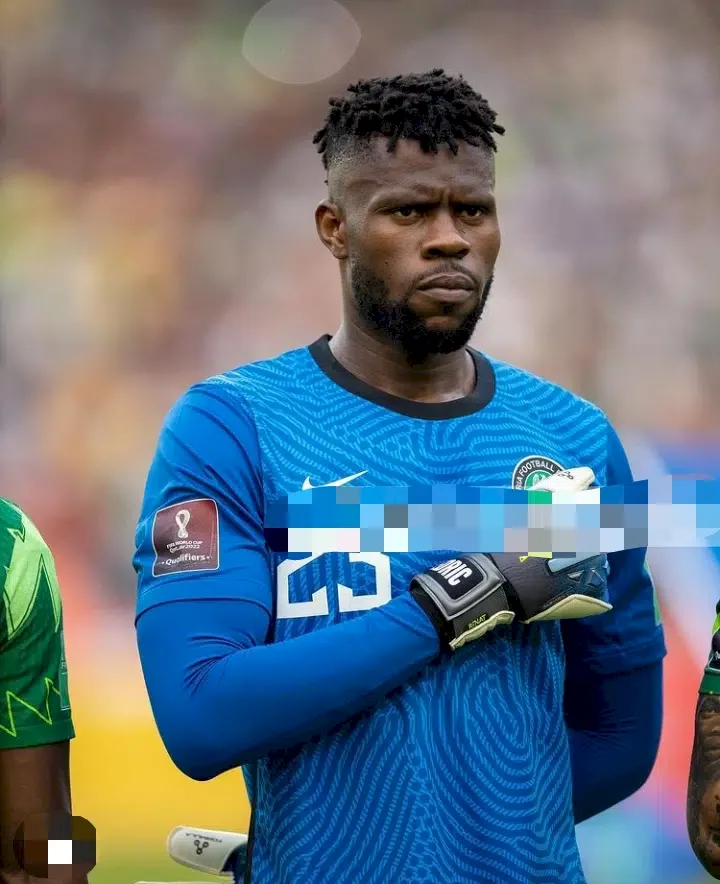 Super Eagles goalkeeper, Francis Uzoho welcomes baby girl with wife
