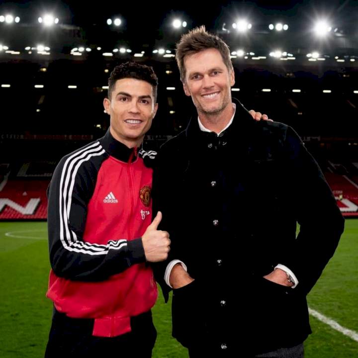 EPL: What I discussed with 'fellow GOAT' Tom Brady after Man Utd beat Tottenham - Ronaldo