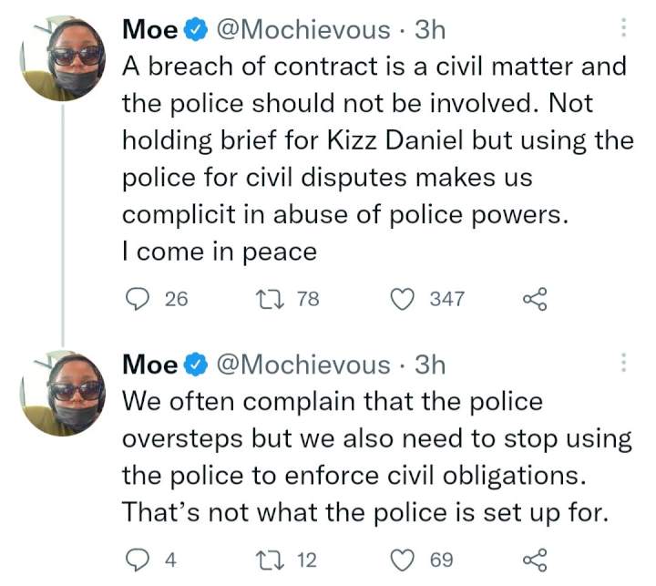 'Using the police to settle civil dispute makes us complicit in abuse of police powers' Lawyer explains why Kizz Daniel should not have been arrested by the police