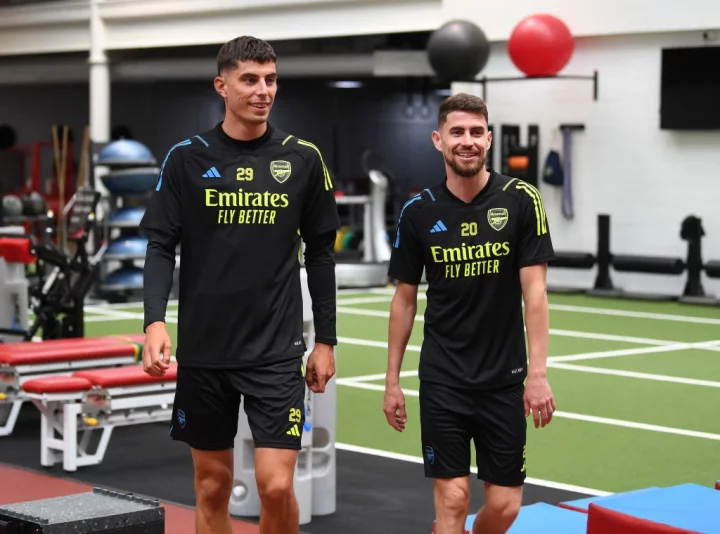Jorginho was delighted to welcome his former teammate to Arsenal
