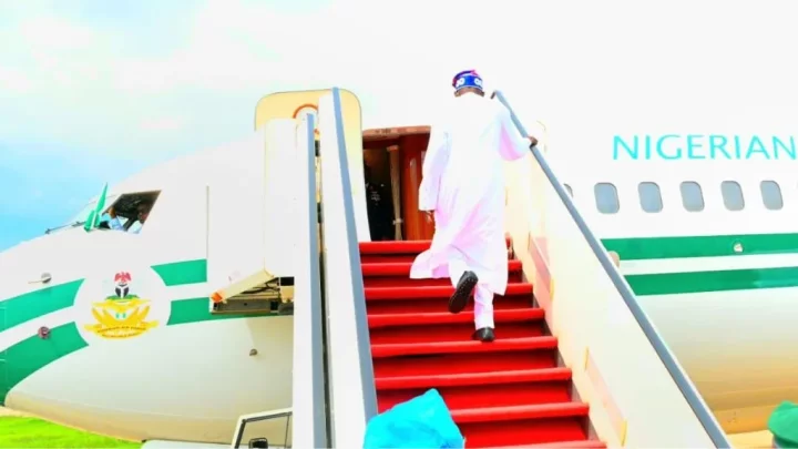 Tinubu departs Nigeria (1)