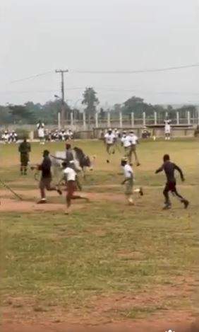 Cow stirs up commotion on NYSC parade ground, corpers run for their lives (Video)