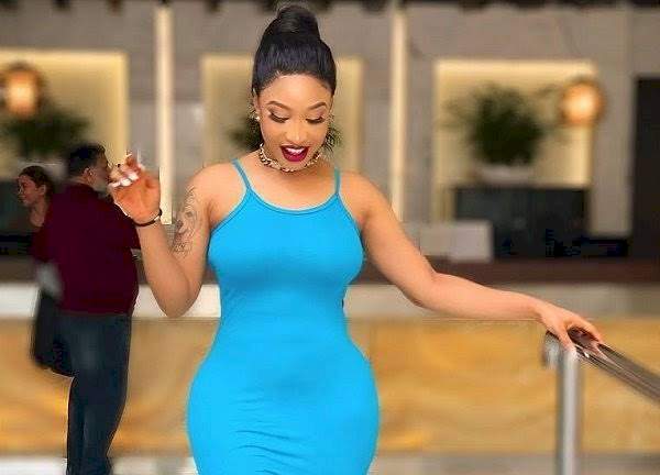 Tonto Dikeh compares her body before and after to answer why she went under the knife