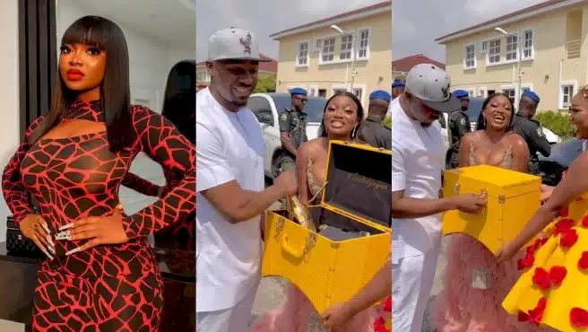 "Nigeria Police have low self esteem" - Speculations as Papaya Ex rolls out invites to housewarming party with escort and luxury package (Video)