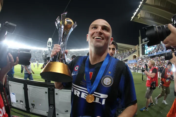 Inter Milan's Argentine midfielder Esteb