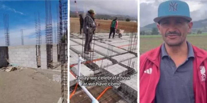"After 4 years" - Man deported from abroad returns home, works hard and builds big house for his family (Video)