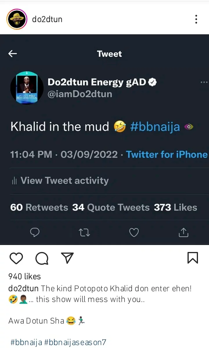 'Khalid in the mud' - Do2tun ridicules Khalid over Daniella's recent act